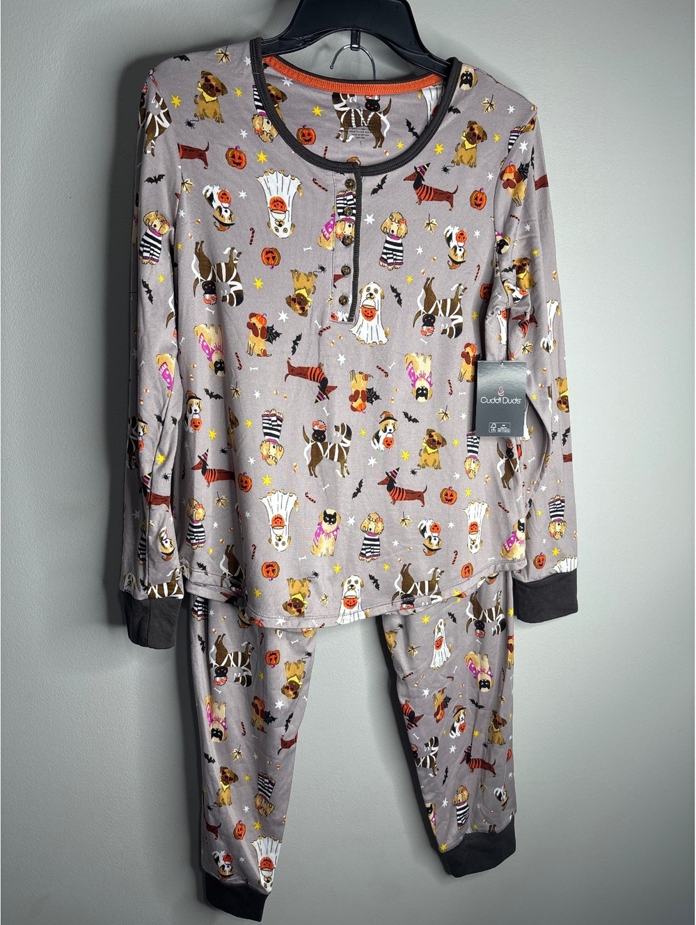 Cuddl Duds Halloween Print Pajama Set Size S